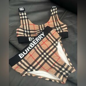 Burberry kids two piece swimsuit